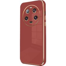 Akmanora Newface Xiaomi Mi 14 Ultra Kılıf Volet Silikon - Kırmızı