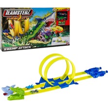 Teamsterz Beast Machines Turbo City Swamp Attack Yarış Pisti
