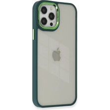 Akmanora Newface Apple iPhone 12 Pro Max Kılıf Dora Kapak - Haki Yeşil