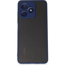 Akmanora Newface Realme C53 Kılıf Montreal Silikon Kapak - Lacivert