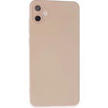 Akmanora Newface Samsung Galaxy A05 Kılıf Nano Içi Kadife Silikon - Pudra