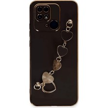 Akmanora Newface Xiaomi Redmi 10C Kılıf Esila Silikon - Siyah
