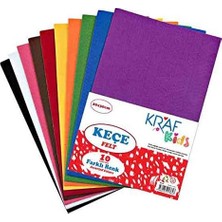 Kids Yapışkanlı Keçe 20X30 10'lu Karışık Renk