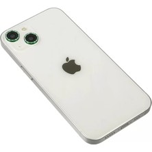 Akmanora Newface Apple iPhone 14 Diamond Kamera Lens - Yeşil