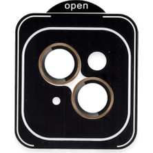 Akmanora Joko Apple iPhone 13 Pvd Metal Kamera Lens - Gold