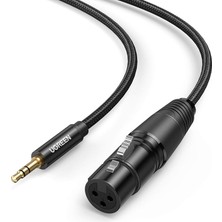 3.5mm To Xlr Mikrofon Ses Kablosu Örgülü 2 Metre