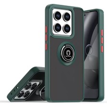 Akmanora Newface Xiaomi Mi 15 Pro Kılıf Montreal Yüzüklü Silikon Kapak - Yeşil