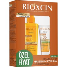 Sun Care Spf 50 Güneş Koruyucu Set – Yüz Kremi 50 ml + Vücut Spreyi 200 ml – Kuru ve Normal Ciltler Için, Suya Dayanıklı, Anti-Alerjik