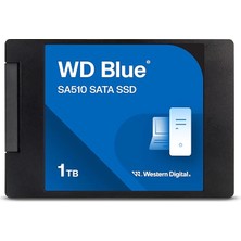 Blue SA510 Sata SSD 1 Tb 2,5 Inç (560 Mb/s'ye Kadar Okuma, 520 Mb/s'ye Kadar Yazma, Pc/dizüstü Bilgisayar Için Yükseltme, Dropbox Professional, Western Digital SSD Dashboard)