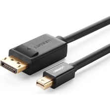 4K Mini Display Port To Display Port Dönüştürücü Kablo 1.5 Metre Siyah