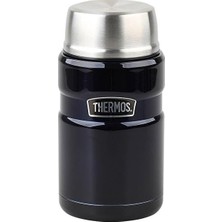 SK3021 Stainless King Yemek Termosu 0.71 Lt Lacivert Çelik Termos SK3020MB
