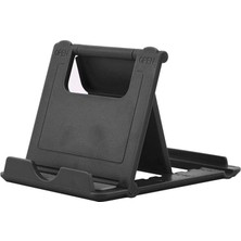 Univarsal Masa Üstü Tablet Standı 5 Farklı Açıda Ayarlanabilir Yan Veya Düz Konum Alabilen, Telefon ve Tablet Standı Fold Stand (Siyah).