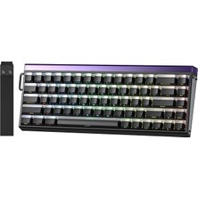 Hero 68 He Manyetik Klavye Rapid Trigger Jade King Switch 8000Hz Rgb Neon Tkl Hot Swap Oyuncu Klavyesi Siyah