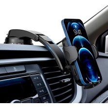 Otomatik Klipsli Araba Telefon Tutucu Ayarlanabilir Cam ve Torpido Için Yüksek Kalite Tutucu