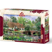 Art Puzzle 1000 Parça Nilüfer Çiçekleri Puzzle Eğitici Oyuncak 3+ Yaş İçin Ahşap / Karton Malzeme