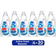 Omo Active Fresh Cold Power Beyazlar Için Sıvı Deterjan 1500 ml x 6 Adet