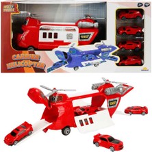 Maxx Wheels 4 Arabalı Taşıyıcı Helikopter - Polis Helikopteri