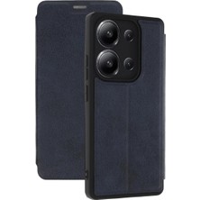 Akmanora Newface Xiaomi Redmi 15C 4g Flip Cover - Lacivert