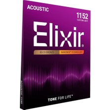 16027 Nanoweb Phosphor Bronze Akustik Gitar Teli (11-52)