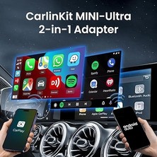 2025 Kablosuz Carplay & Android Araç Adaptörü, Kablosuza Yükseltilmiş Kablolu Bağlantı, Usb-A/type-C ile Tak ve Çalıştır, iPhone Ios 10+ ve Android 11.0+ ile Çalışır