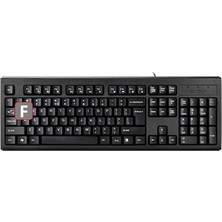 Tech KM-720 (F)Türkçe Fn-Multimedya Klavye, Suya Dayanıklı, 2.3 Cm, Hafif Tasarım, Ayarlanabilir Yükseklik, Siyah