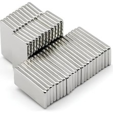 Magneteksan Neodyum Mıknatıs Dikdörtgen 20X10X2 mm (5 Adet Set)