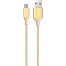 Alumicable Micro USB 120CM Şarj Kablosu - Altın (2DK11A)