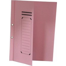 Yarım Kapak Dosya Karton Telli Pembe Tekli (1 Adet)