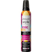 URBAN Care Style Guide Iconic Curl Vegan Saç Köpüğü 200 ml Hacimli Bukleler Sağlayan Güçlü Tutuş