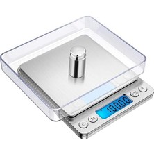Dijital Mutfak Hassas Tartı, 3 kg Kapasite, 0.1 gr Hassasiyet, LCD Ekran, Mutfak ve Kuyumcu Terazisi