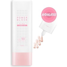 Power Block Pembe Ton Dengeleyici Güneş Kremi SPF50+ Pa++++ 50ML