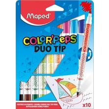 849010 Color Peps Duo 10 Renk Keçeli Kalem