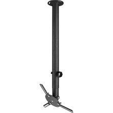PRJ-187 63-102CM Siyah 360-45DERECE 13KG Teleskopik Projeksiyon Askı Aparatı