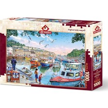 Art Puzzle Limandaki Küçük Balıkçılar 1000 Parça Eğlenceli Tasarım Puzzle 3+ Yaş İçin