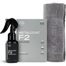 Metalcoat F2 Araç Sprey Nano Seramik Kaplama ve Boya Koruma-50 Ml-1 Yıl Etkili-Hızlı ve Kolay Uygulama, Oto Detaling, Araba Seramik Cila, Boya Parlatma, Hidrofobik Nano Koruma