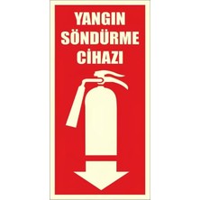 Fosforlu Yangın Söndürme Cihazı Levhası Bant Hediyeli