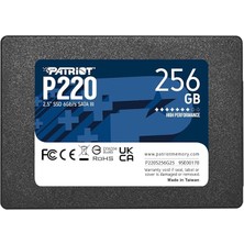 Memory P220 Dahili Solid State Drive 256GB SSD Sata 3 2,5 Inç