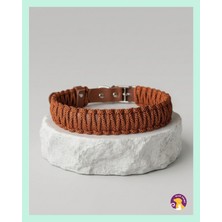 Elar Aksesuar El Yapımı Paracord ve Deri Köpek Boyun Tasması – DKT19