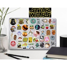 Wars Yıldız Savaşları Sticker Telefon Laptop Notebook Tablet Defter Matara Sticker Etiket