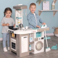 Smoby 2in1 Sesli Tefal Çamaşır Makineli Mutfak Seti