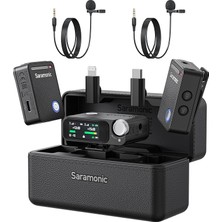 Ultra Kablosuz Yaka Mikrofon, 32-Bit Float Kayıt, Zaman Kodu Senkronizasyonu, Gürültü Engelleme, Ipx5 Su Direnci, 984' Aralık, 130DB Spl, Kameralar, Akıllı Telefonlar, Bilgisayarlar Için
