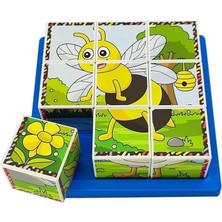 Uçan Hayvanlar 3D Puzzle - 9 Küp 6 Yapboz