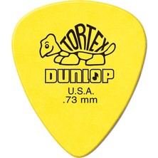 Dunlop Standart, 0,73 Mm, Sarı Gitar Pick, 72'li Paket