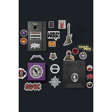 Metal Sticker Paketi/bullet Journal Defter Çıkartma Ajanda Laptop Etiket 2