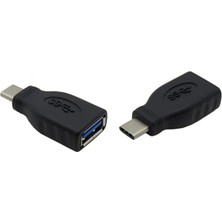 Usb-C USB Dönüştürücü | Macbook, iPad Pro ve Usb-C Destekli Cihazlar Için Type-C USB Adaptör Siyah