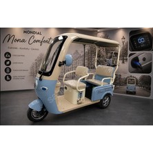 Mondial Monacomfort Elektrikli Motosiklet Mavi Krem