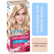 Çarpıcı Renkler Saç Boyası 111 Ekstra Açık Gümüş Sarısı
