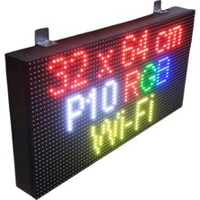 Ledmer 32X64CM P10 Rgb Dış Mekan Tek Taraflı Wi-Fi Kontrollü LED Tabela