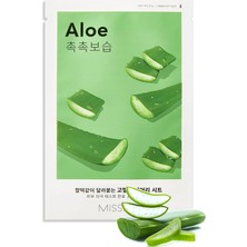 Aloe Vera Özlü Esnek Görünüm Sunan Yoğun Nemlendirici Yaprak Maske