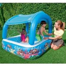 Hediye-Bestway Gölgelikli Oyun Havuzu - 147X147X122CM - 52192